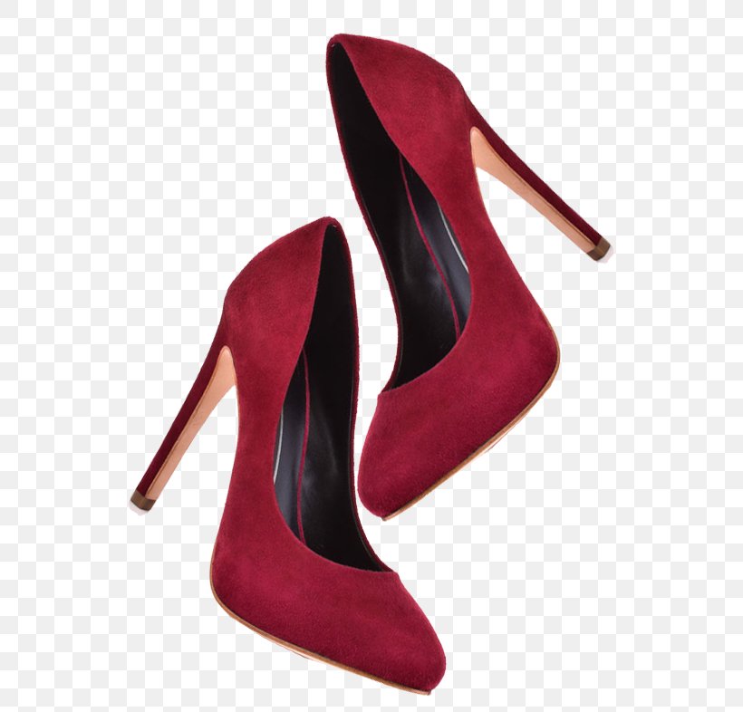 Red Wine High-heeled Shoe Wine Color 