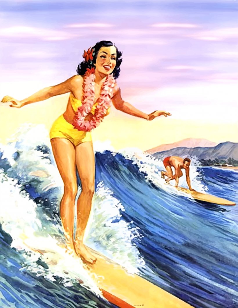 Surfs Up: Collecting The Longboard Era Hawaiiana: The Best Of Hawaiian Design Surfing Surfboard Sport, PNG, 1858x2400px, Watercolor, Cartoon, Flower, Frame, Heart Download Free
