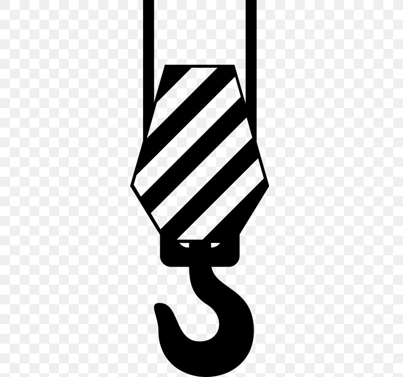 Crane Lifting Hook Sticker Clip Art, PNG, 768x768px, Crane, Black, Black And White, Crane Vessel, Fish Hook Download Free