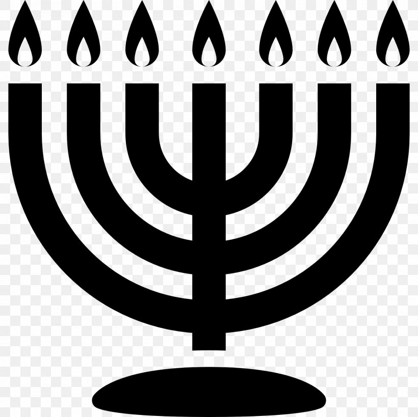 Menorah Symbol Clip Art, PNG, 1600x1600px, Menorah, Black And White, Candle Holder, Hanukkah, Jewish People Download Free