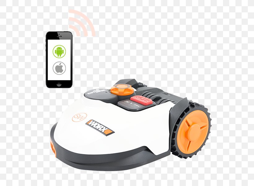 Robotic Lawn Mower WORX Landroid WR106SI Lawn Mowers WORX Landroid S Basic, PNG, 600x600px, Robotic Lawn Mower, Artificial Intelligence, Electronics, Electronics Accessory, Garden Download Free