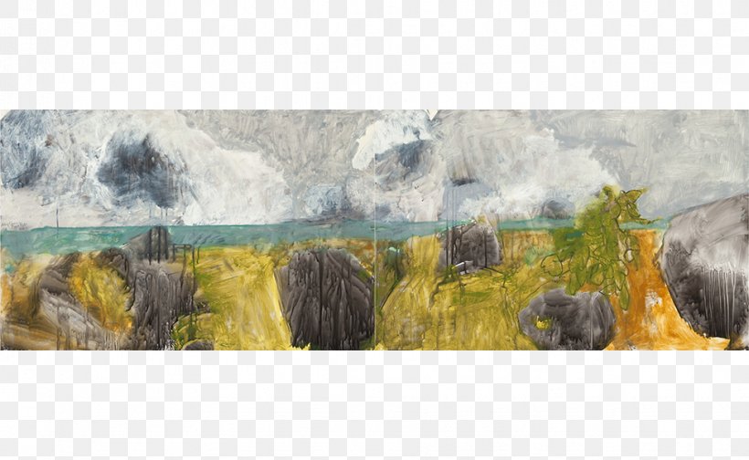 Watercolor Painting Landscape Ecosystem, PNG, 976x600px, Painting, Artwork, Ecosystem, Family, Grass Download Free