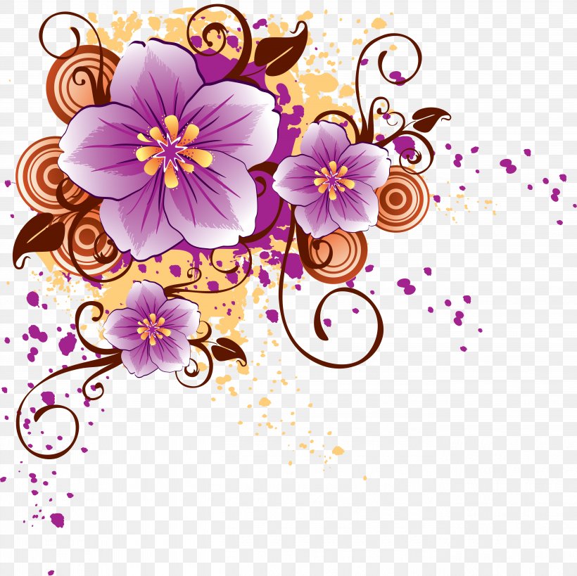 Desktop Wallpaper Flower Clip Art, PNG, 5395x5392px, Flower, Art, Blossom, Branch, Cherry Blossom Download Free