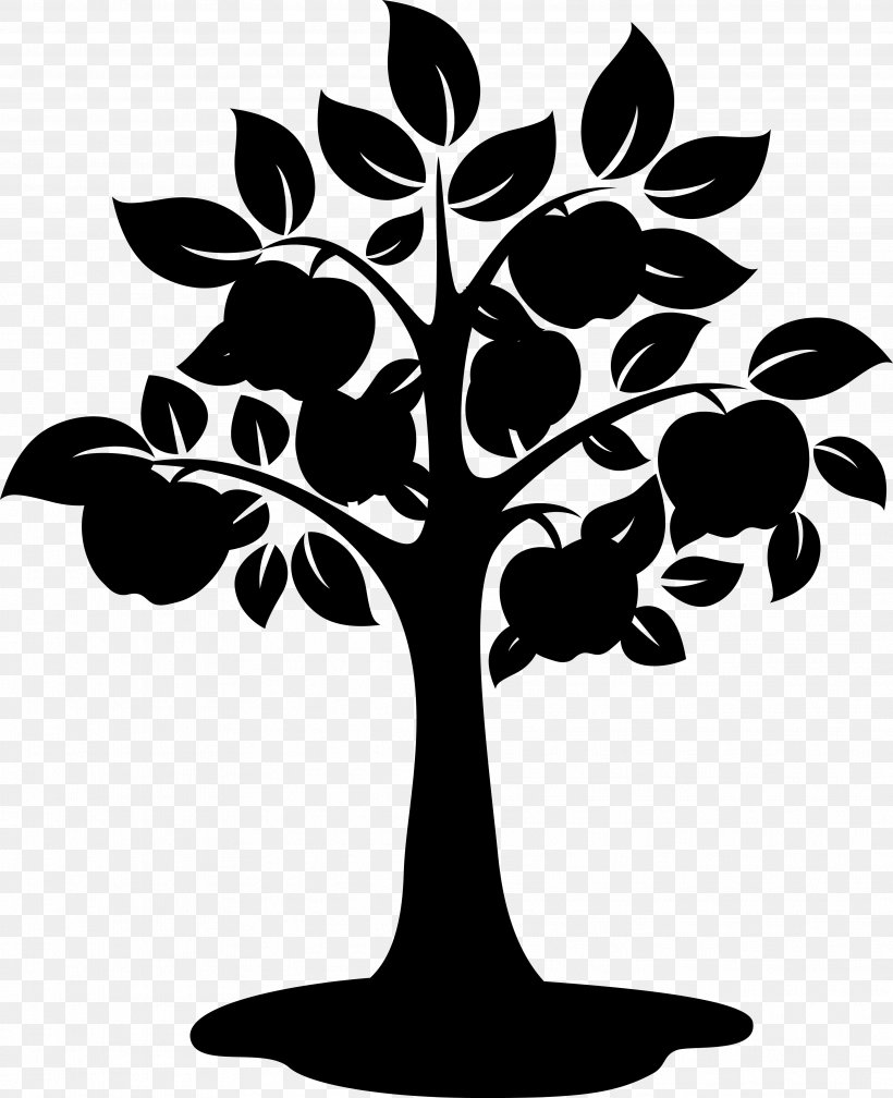 Plant Stem Leaf Flower Font Silhouette, PNG, 3751x4614px, Plant Stem, Blackandwhite, Botany, Branch, Branching Download Free