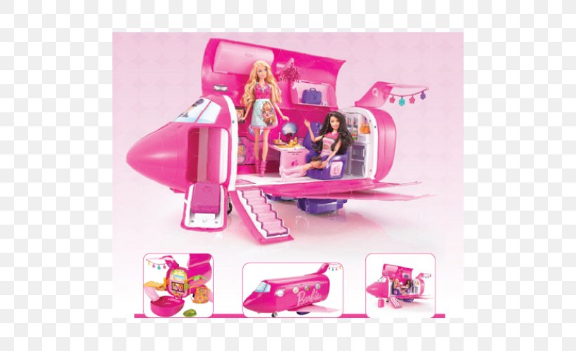 Barbie Airplane Amazon.com Toy Doll, PNG, 500x500px, Barbie, Accesorio, Airplane, Amazoncom, Barbie Dolphin Magic Download Free