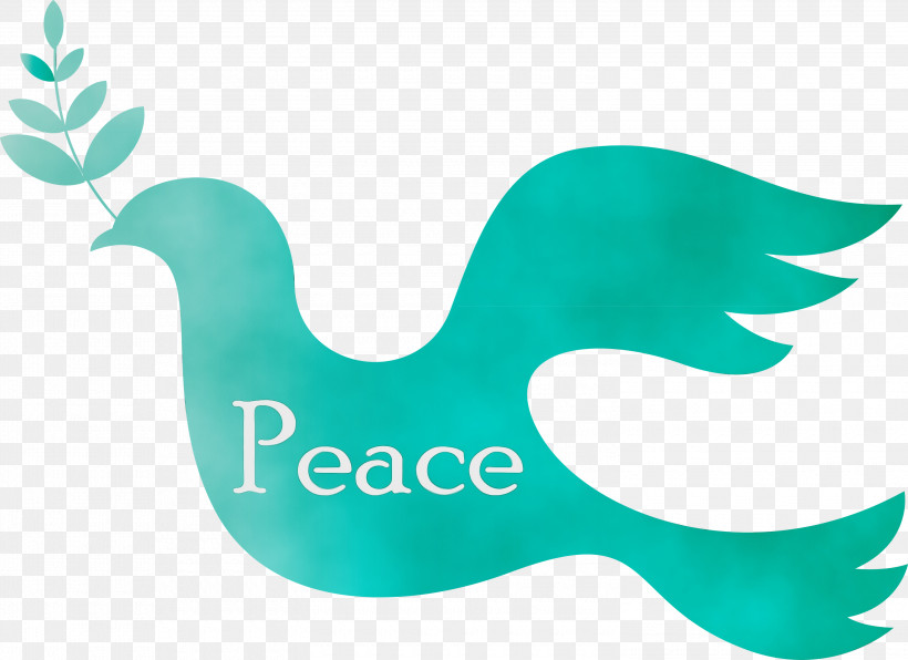 Logo Font Beak Turquoise Green, PNG, 3000x2183px, International Day Of Peace, Beak, Green, Logo, Meter Download Free
