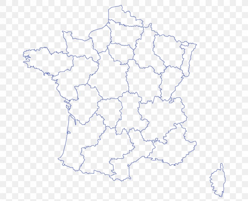 Blank Map Regions Of France Metropolitan France World Map, PNG, 866x704px, Map, Area, Blank Map, Cartography, Departments Of France Download Free