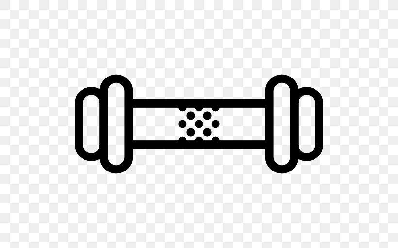 Dumbbell Fitness Centre Olympic Weightlifting Weight Training Physical Fitness, PNG, 512x512px, Dumbbell, Area, Black And White, Brand, Crossfit Download Free