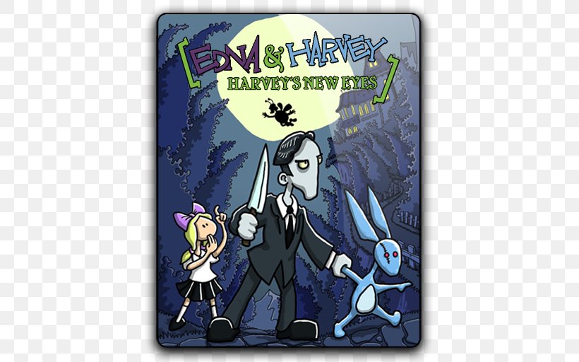 Edna & Harvey: Harvey's New Eyes Edna & Harvey: The Breakout Video Game Adventure Game Sam & Max Save The World, PNG, 512x512px, Edna Harvey The Breakout, Adventure Game, Cartoon, Daedalic Entertainment, Far Cry 3 Download Free