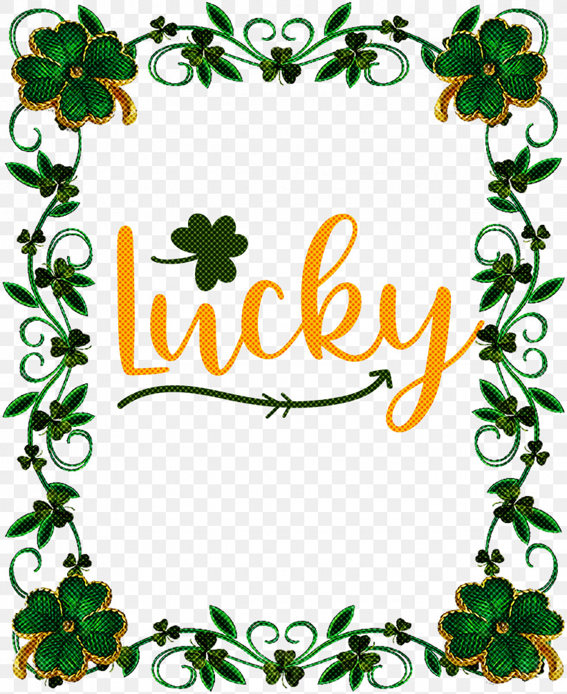 Lucky Patricks Day Saint Patrick, PNG, 2451x3000px, Lucky, Holiday, Leprechaun, Patricks Day, Picture Frame Download Free