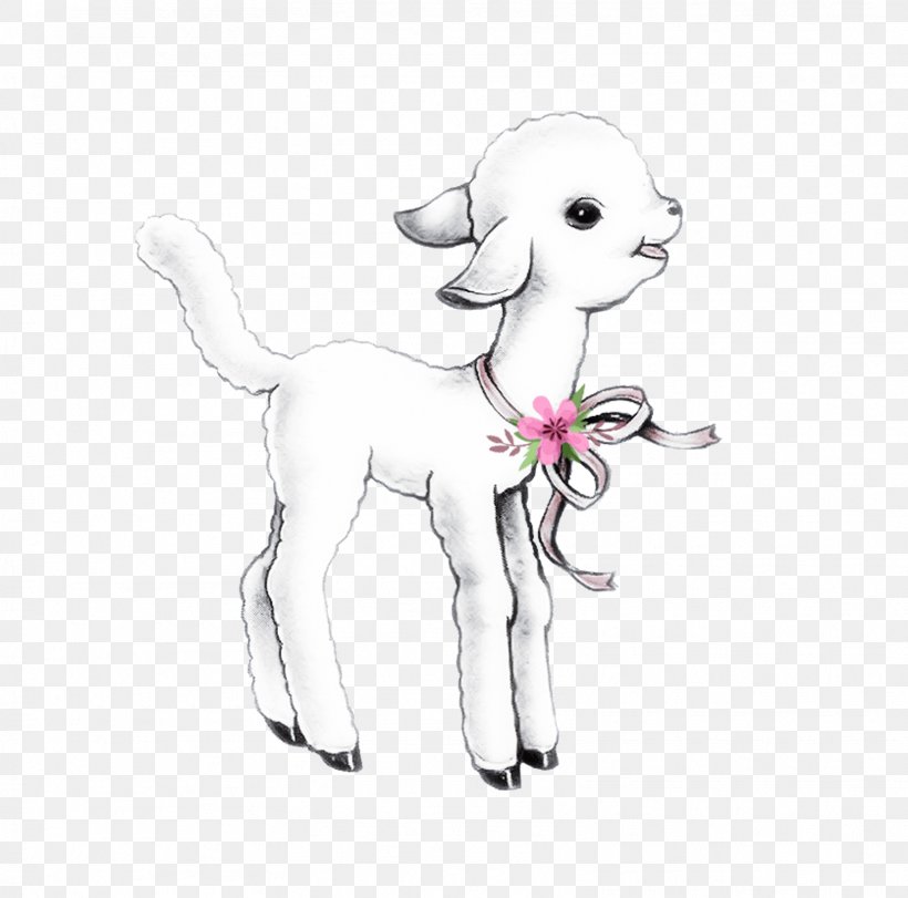 Puppy Sheep Drawing Clip Art, PNG, 1611x1594px, Watercolor, Cartoon, Flower, Frame, Heart Download Free
