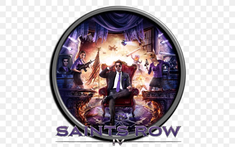 Saints Row IV Saints Row: The Third Xbox 360 PlayStation 3 Video Game, PNG, 512x512px, Saints Row Iv, Deep Silver, Downloadable Content, Grand Theft Auto Clone, Open World Download Free