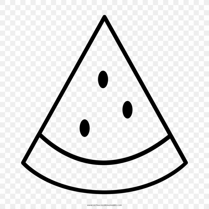 Coloring Book Watermelon Drawing Clip Art, PNG, 1000x1000px, Coloring Book, Area, Black And White, Cone, Drawing Download Free