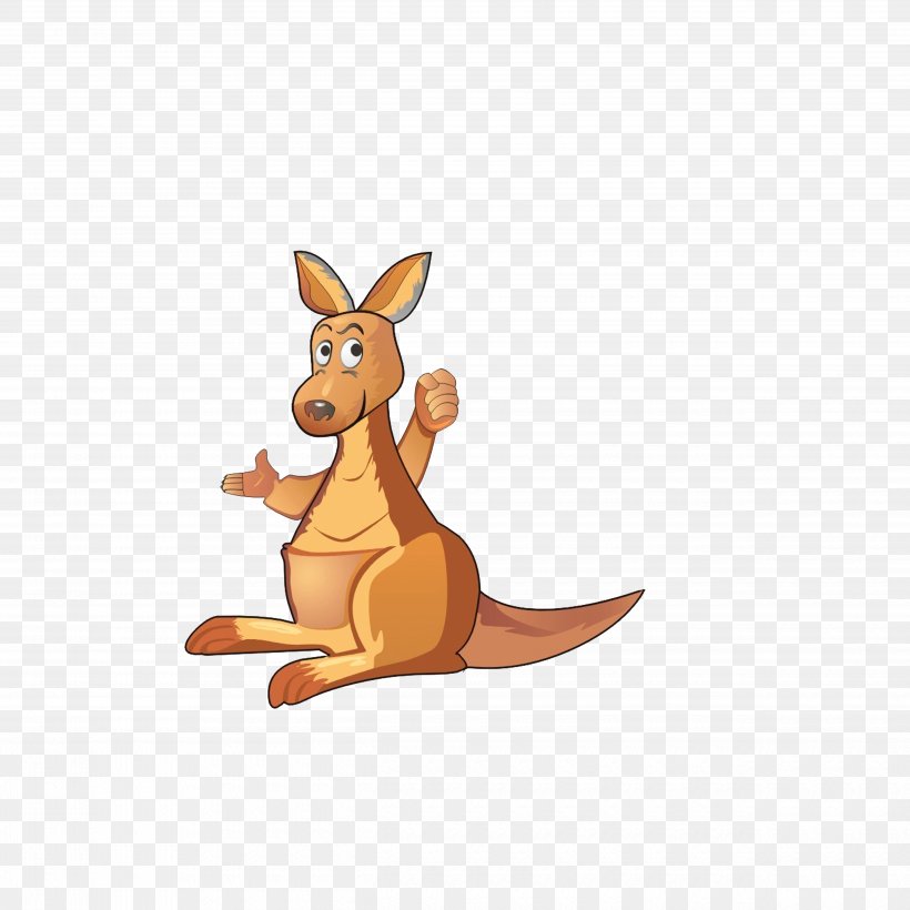 Kangaroo Macropodidae Cartoon Illustration, PNG, 5000x5000px, Kangaroo, Animation, Carnivoran, Cartoon, Child Download Free