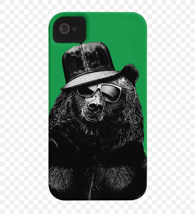 American Black Bear Sunglasses T-shirt Polar Bear, PNG, 600x900px, Bear, American Black Bear, Animal, Beard, Black And White Download Free