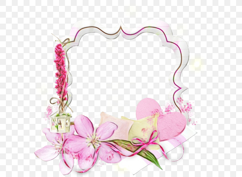 Picture Frame, PNG, 600x600px, Watercolor, Flower, Heart, Paint, Petal Download Free