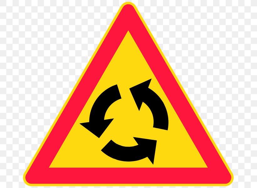 Priority Signs Roundabout Traffic Sign Warning Sign, PNG, 675x600px, Priority Signs, Area, Public Domain, Road Signs In Finland, Roundabout Download Free