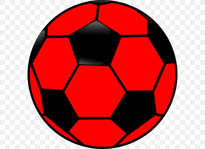 Soccer Ball, PNG, 600x597px, Soccer Ball, Ball, Football, Pallone, Red Download Free