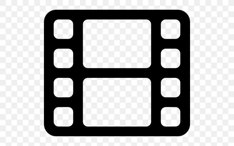 Strip Vector, PNG, 512x512px, Font Awesome, Area, Black, Black And White, Clapperboard Download Free