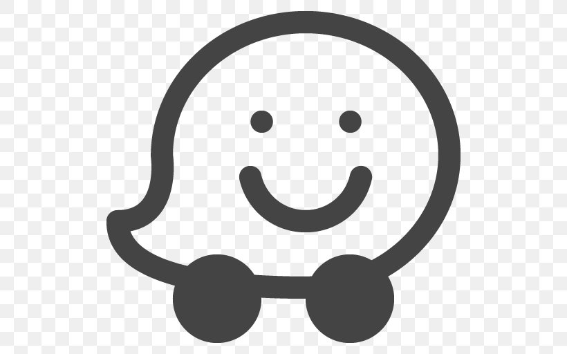 Line App Logo Transparent, PNG, 512x512px, Gps Navigation Systems, Black And White, Emoticon, Facial Expression, Happiness Download Free