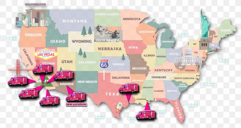 United States Of America Tourist Attraction Map U.S. State Image, PNG, 1120x595px, United States Of America, Americas, Map, North America, Pictorial Maps Download Free