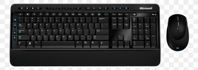 Computer Keyboard Computer Mouse Wireless Keyboard Logitech Microsoft, PNG, 2375x844px, Computer Keyboard, Audio Equipment, Audio Receiver, Bluetrack, Computer Accessory Download Free