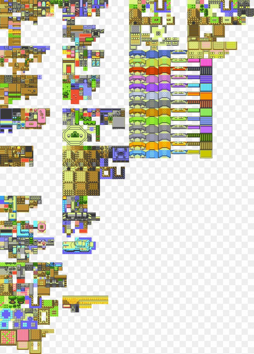 Pokémon Gold And Silver Pokémon HeartGold And SoulSilver Pokémon Red And Blue Pokémon Crystal Tile-based Video Game, PNG, 976x1360px, Tilebased Video Game, Area, Art, Game Boy, Game Boy Color Download Free