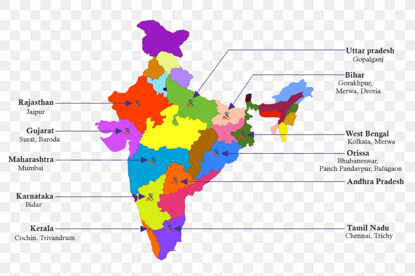 States Of India Vector Graphics Royalty-free 0 Illustration, PNG, 1500x1000px, 2018, Royaltyfree, Area, Diagram, India Download Free