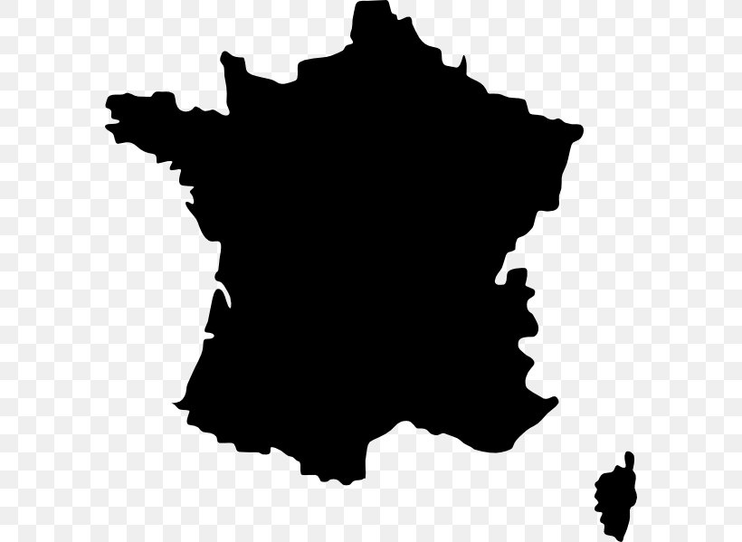 France Blank Map Clip Art, PNG, 588x599px, France, Black, Black And White, Blank Map, Contour Line Download Free