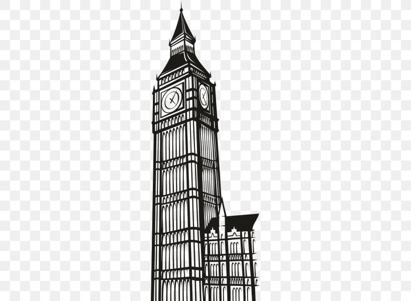 Big Ben Image File Formats, PNG, 600x600px, Big Ben, Architecture, Black And White, Building, Clock Tower Download Free