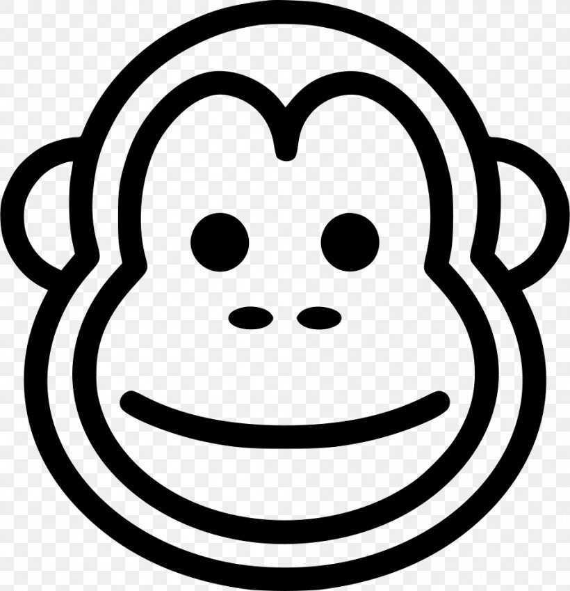 Monkey Primate, PNG, 946x980px, Monkey, Black And White, Face, Facial Expression, Happiness Download Free