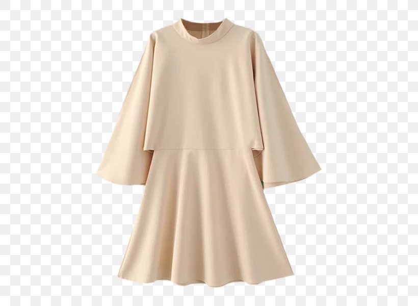 Dress Bell Sleeve A-line Fashion, PNG, 600x600px, Dress, Aline, Bandeau, Beige, Bell Sleeve Download Free