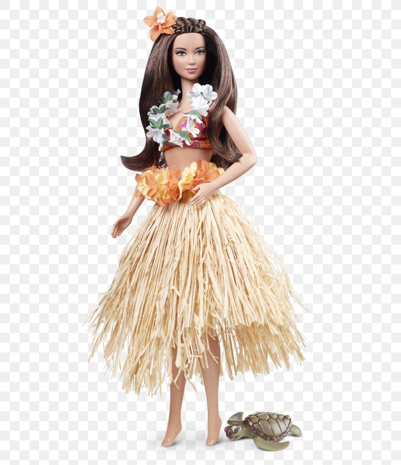 Hawaii Barbie Doll Grass Skirt Toy, PNG, 640x950px, Hawaii, Barbie, Collectable, Collecting, Costume Download Free