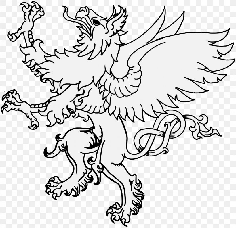 Lion Griffin Clip Art Drawing, PNG, 1225x1186px, Lion, Art, Bird, Blackandwhite, Claw Download Free
