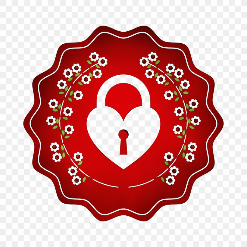 Red Heart Emblem Symbol Label, PNG, 1024x1024px, Watercolor, Circle, Emblem, Heart, Label Download Free