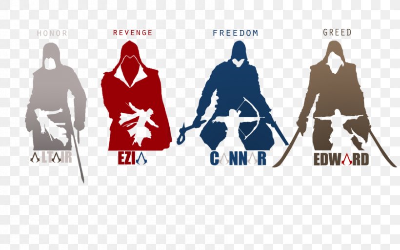 Assassin's Creed: Origins Assassin's Creed Syndicate Assassin's Creed III, PNG, 900x563px, Ezio Auditore, Assassins, Brand, Clothing, Connor Kenway Download Free