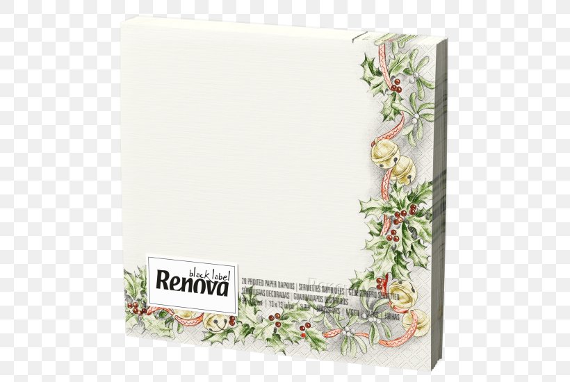 Cloth Napkins Paper Renova Floral Design Rectangle, PNG, 530x550px, Cloth Napkins, Border, Cellulose, Christmas, Christmas Card Download Free