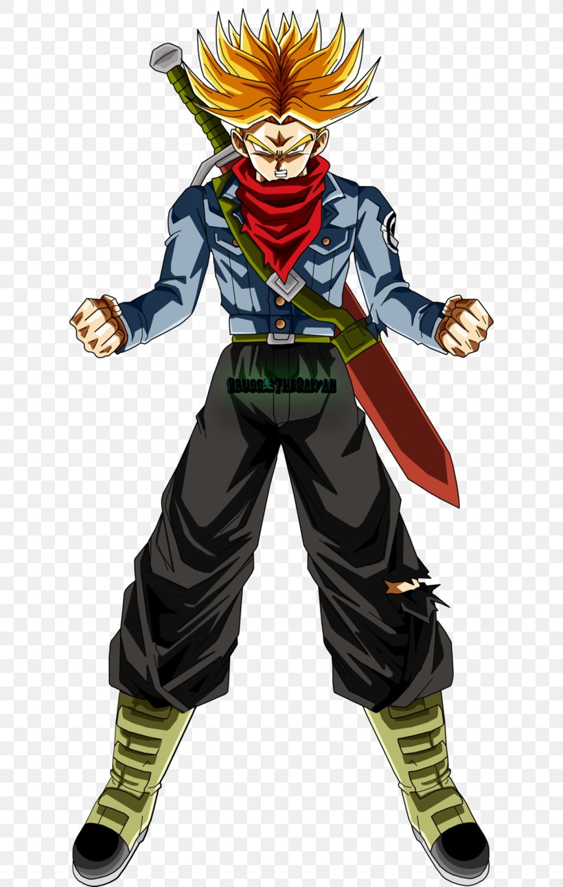 Trunks Goku Vegeta Frieza Super Saiyan, PNG, 618x1292px, Watercolor, Cartoon, Flower, Frame, Heart Download Free