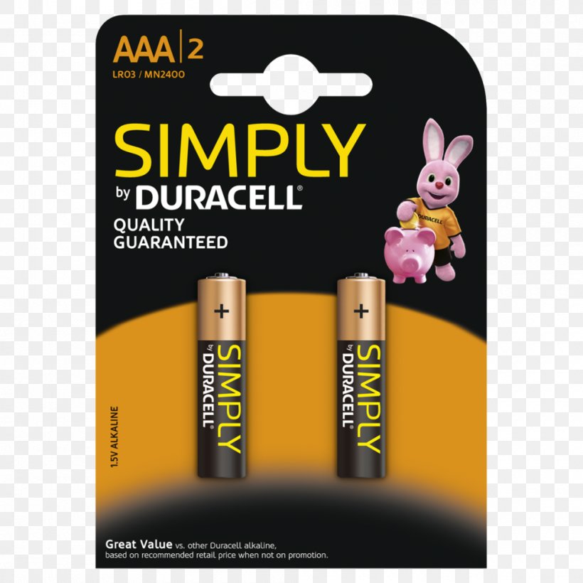 Electric Battery AAA Battery Duracell Alkaline Battery Volt, PNG, 1000x1000px, Electric Battery, Aaa Battery, Alkaline Battery, Battery, Brand Download Free