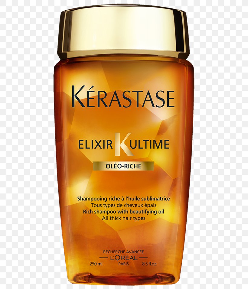 Kérastase Elixir Ultime Oleo Complexe Shampoo Kérastase Elixir Ultime Bain Riche Oil, PNG, 500x956px, Shampoo, Capelli, Cosmetics, Hair, Hair Care Download Free