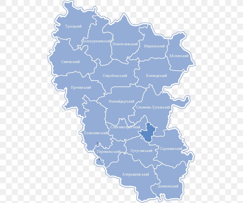 Luhansk Pervomaisk Hirske Borivs'ke Popasna Raion, PNG, 500x687px, Luhansk, Area, Blue, Luhansk Oblast, Map Download Free