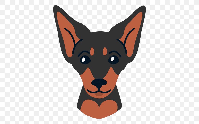 Puppy Miniature Pinscher German Pinscher Whiskers, PNG, 512x512px, Puppy, Breed, Carnivoran, Cartoon, Cat Download Free