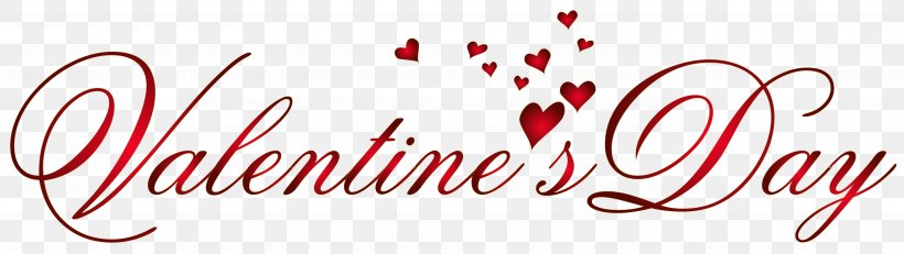 Valentine's Day Heart Clip Art, PNG, 7850x2220px, Valentine S Day, Brand, Calligraphy, Computer Font, Gift Download Free