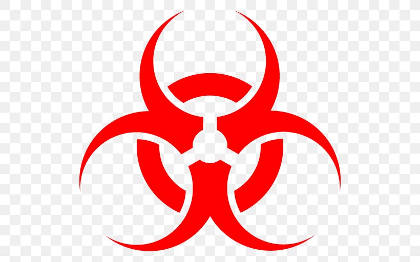 Biological Hazard Warning Sign Hazard Symbol Quarantine, PNG, 512x512px, Biological Hazard, Area, Artwork, Biosafety, Biosafety Level Download Free