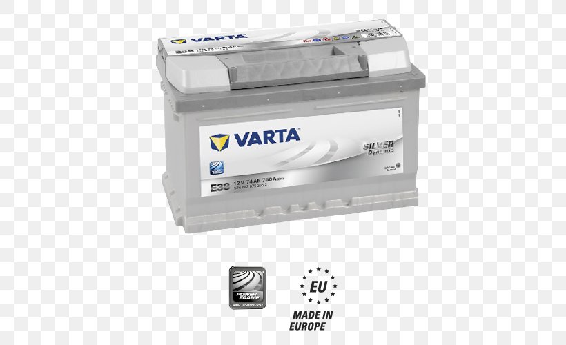 VARTA Automotive Battery Electric Battery Rechargeable Battery Battery Charger, PNG, 500x500px, Varta, Accumulator, Ampere, Auto Part, Automotive Battery Download Free