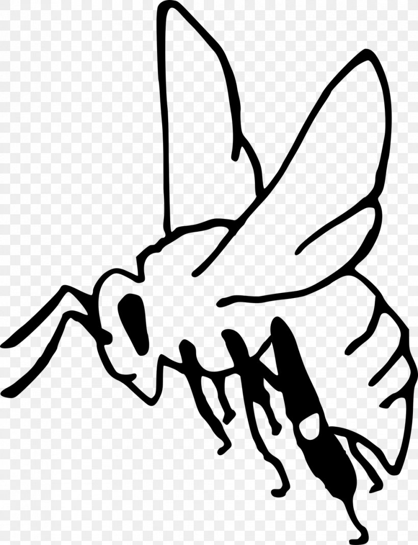 Cartoon Bee, PNG, 982x1280px, Bee, Beekeeping, Blackandwhite, Calligraphy, Claw Download Free