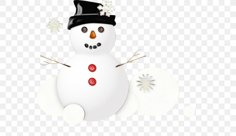 Snowman, PNG, 600x473px, Watercolor, Paint, Snow, Snowman, Wet Ink Download Free