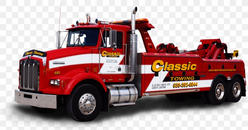 Car Naperville Classic Towing Tow Truck Semi-trailer Truck, PNG, 950x500px, Car, Box Truck, Classic Heavy Duty Towing, Commercial Vehicle, Emergency Service Download Free