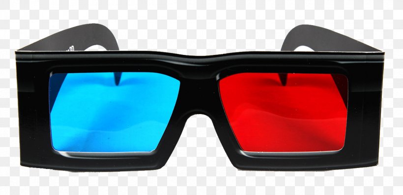 Polarized 3D System 3D Film Glasses Clip Art, PNG, 1280x622px, 3d Film, 3d Television, Polarized 3d System, Active Shutter 3d System, Blue Download Free