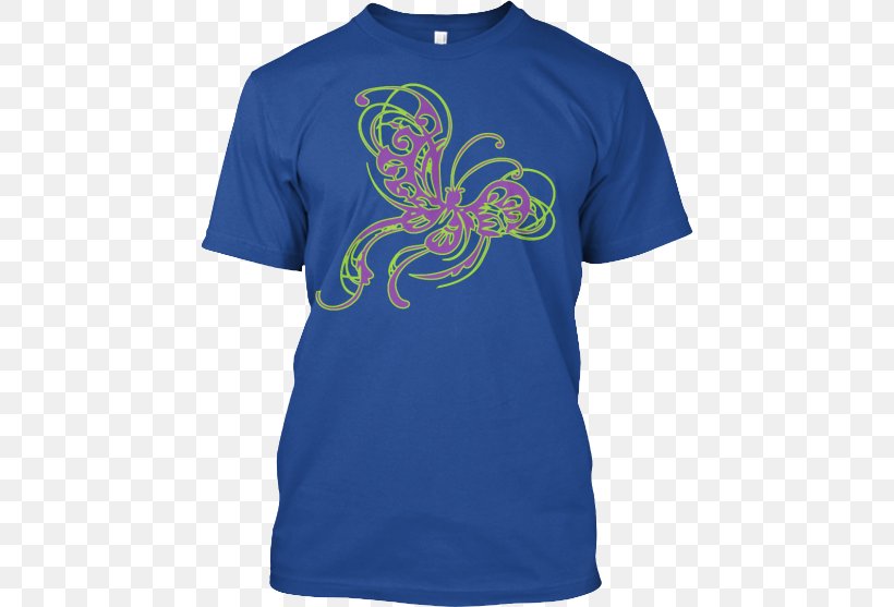 T-shirt Clothing Hoodie Sleeve, PNG, 452x557px, Tshirt, Active Shirt, Blue, Cephalopod, Clothing Download Free
